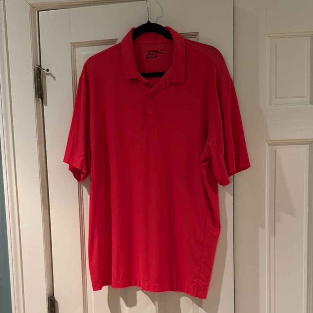 Nike Golf Red Polo Shirt. Tour Performance Size L